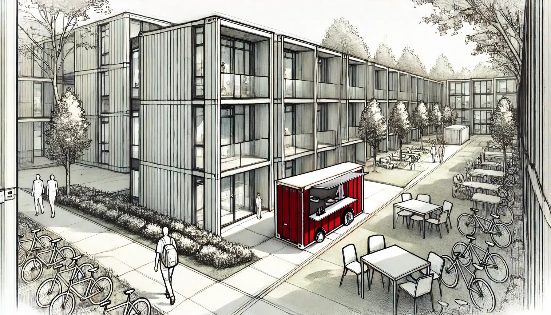 logement étudiant container